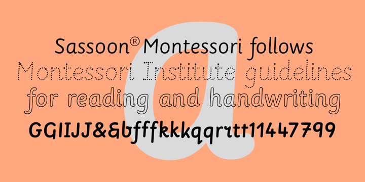 Sassoon Montessori Font Poster 1