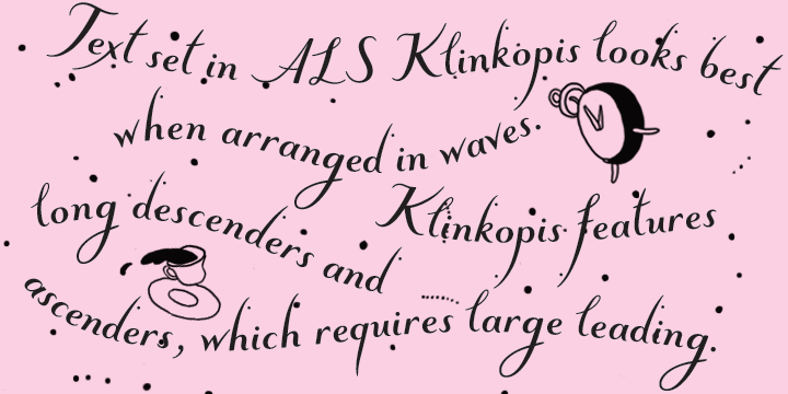 ALS Klinkopis Font Poster 1
