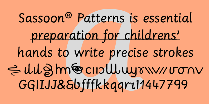 Sassoon Patterns Font Poster 1