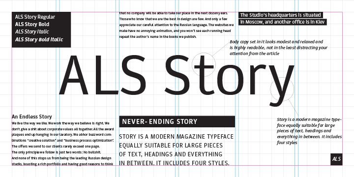 ALS Story Font Poster 1
