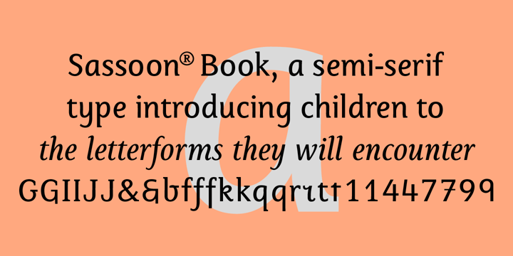 Sassoon Book Font Poster 1