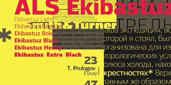 ALS Ekibastuz Font Poster 1