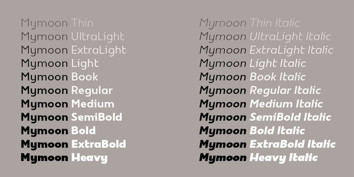 Mymoon Font Poster 5
