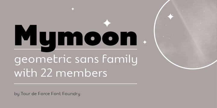 Mymoon Font Poster 1
