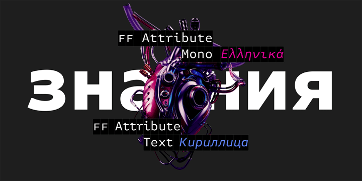 FF Attribute Text Font Poster 4