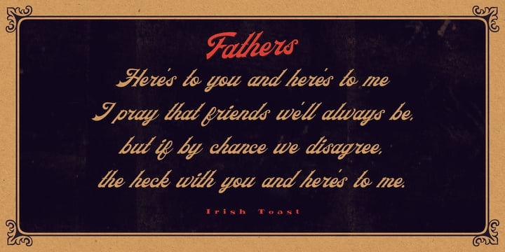 Fathers Font Poster 5