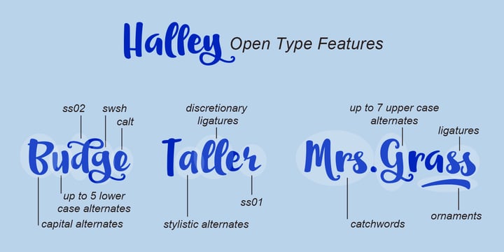 Halley Font Poster 2