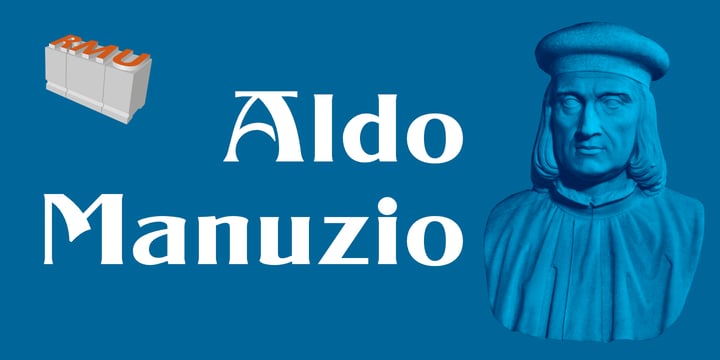 Aldo Manuzio Font Poster 1
