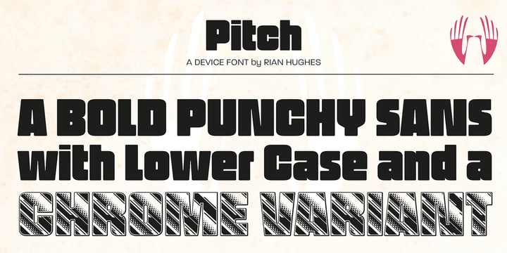 Pitch Font Poster 5