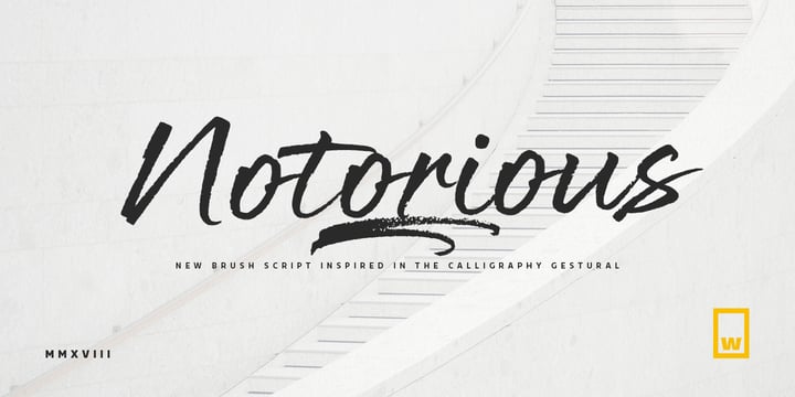 Notorious Font Poster 1