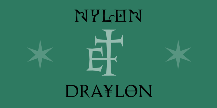 Nylon and Draylon Font Poster 1