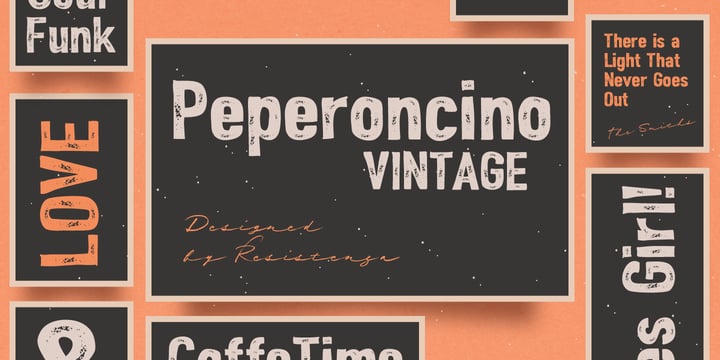 Peperoncino Vintage Font Poster 1