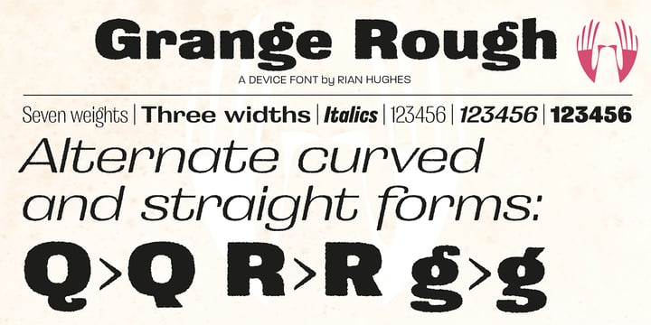 Grange Rough Font Poster 6