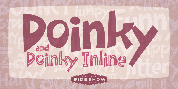Doinky Inline Font Poster 1