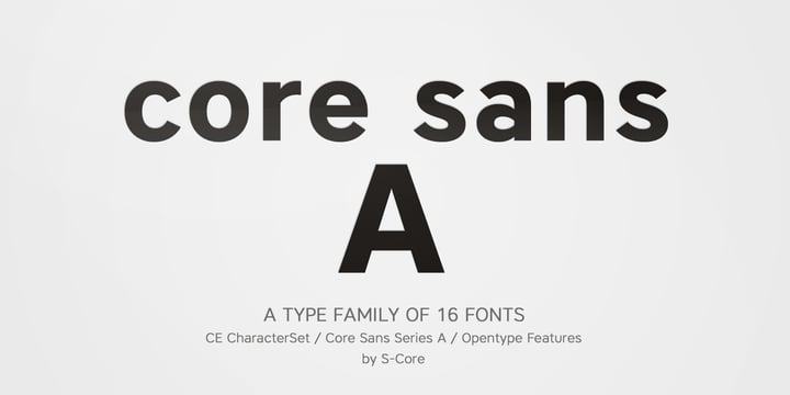 Core Sans A Font Poster 1