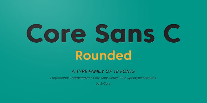 Core Sans CR Font Poster 1