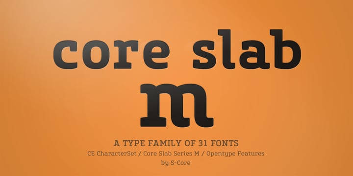 Core Slab M Font Poster 1