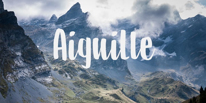 Aiguille Font Poster 1