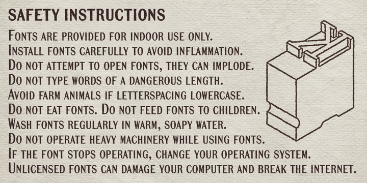 Mailart Rubberstamp Sans