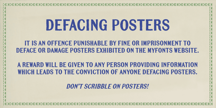 Mailart Rubberstamp Sans