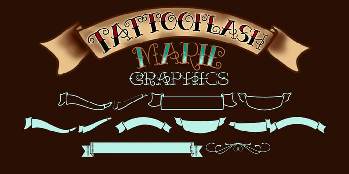 Tattooflash Marie Font Poster 1