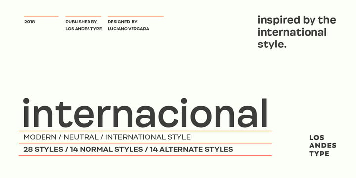 Internacional Font Poster 12