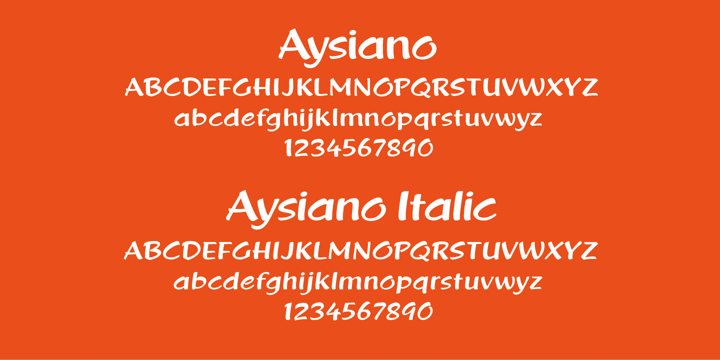 Aysiano Font Poster 2