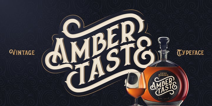 Amber Taste Font Poster 1