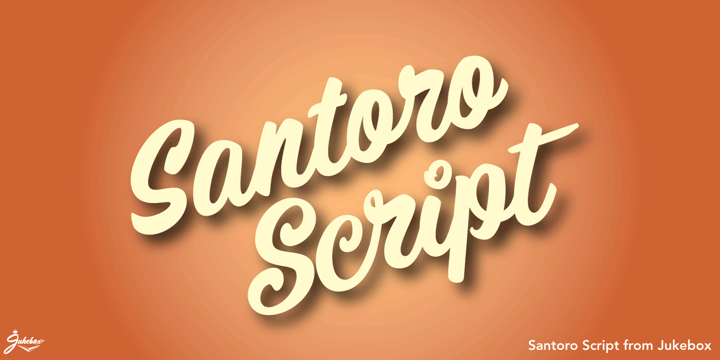 Santoro Script Font Poster 1