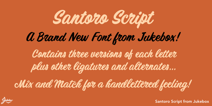 Santoro Script Font Poster 6