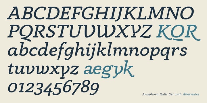Anaphora Font Poster 11