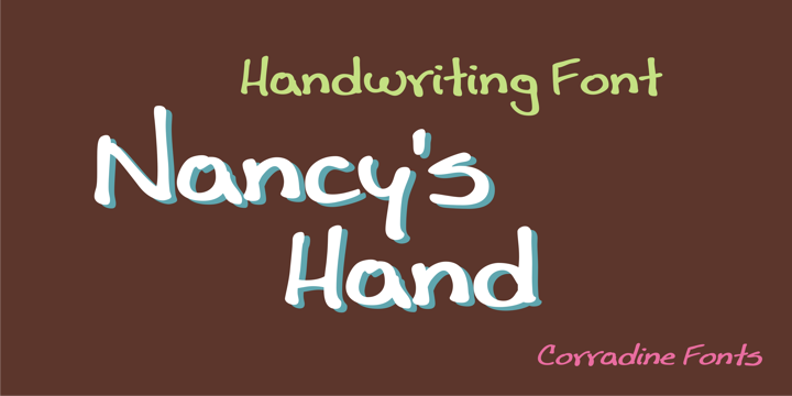 Nancy's Hand Font Poster 1