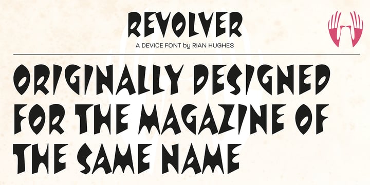 Revolver Font Poster 3