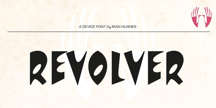 Revolver Font Poster 2