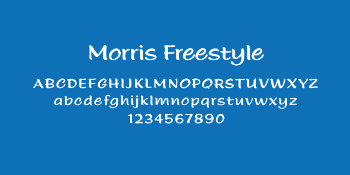 Morris Freestyle Font Poster 1