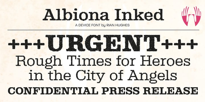 Albiona Inked Font Poster 5