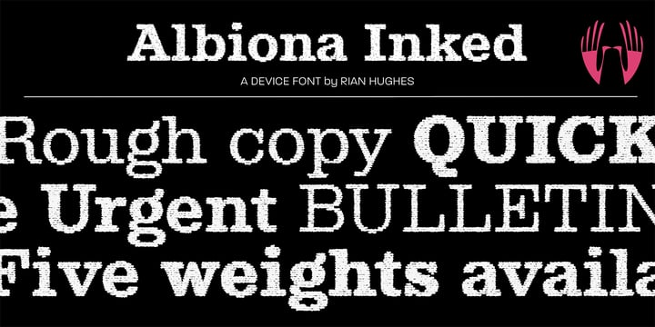 Albiona Inked Font Poster 1