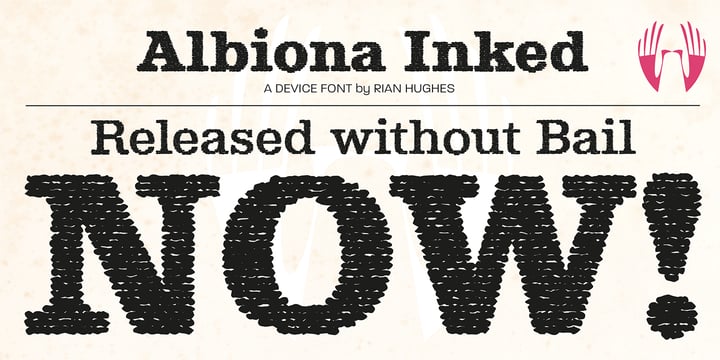 Albiona Inked Font Poster 4