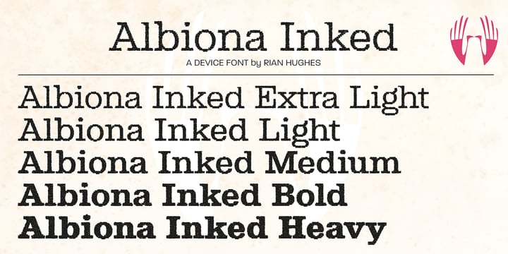 Albiona Inked Font Poster 3