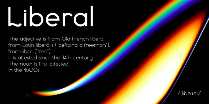 Liberal Font Poster 7