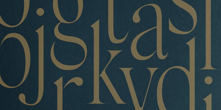 Silk Serif Condensed Font Poster 4