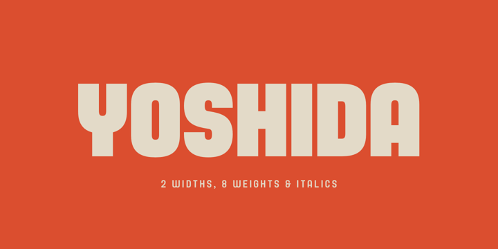 Yoshida Sans Font Poster 1