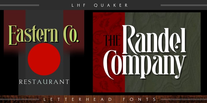 LHF Quaker Font Poster 1
