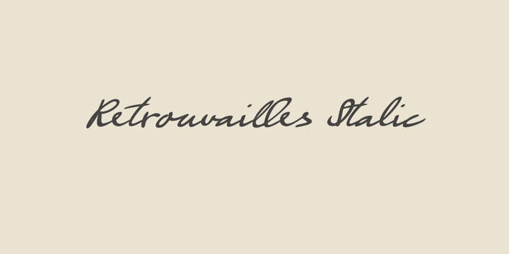 Retrouvailles Font Poster 2