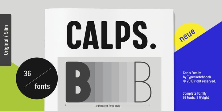 Calps Font Poster 1