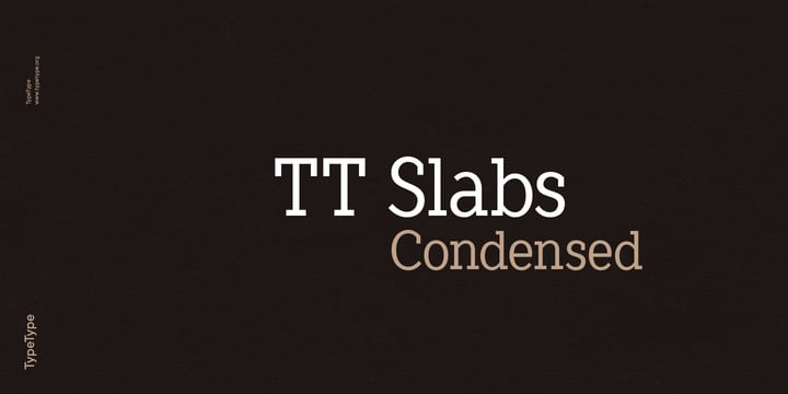TT Slabs Condensed Font Poster 1