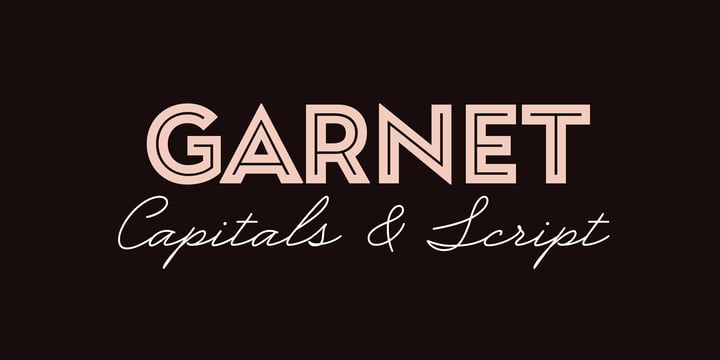 Garnet Font Poster 1
