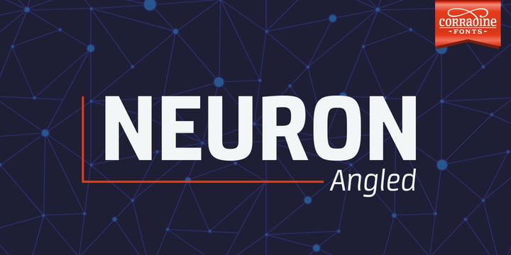 Neuron Angled Font Poster 1