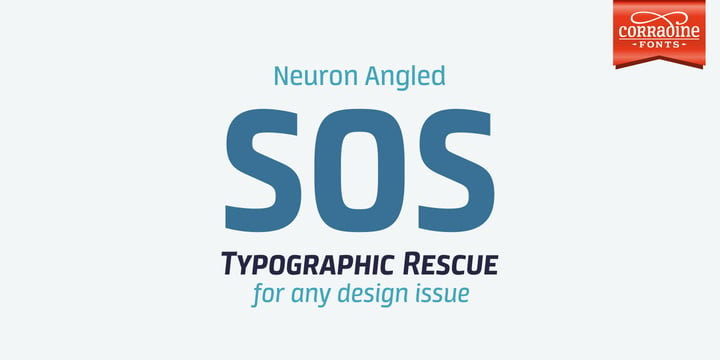 Neuron Angled Font Poster 7