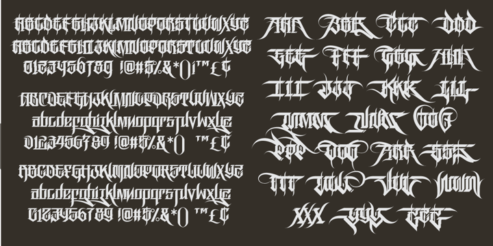 Rase Grimm Font Poster 2